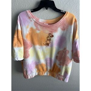 Disney Short Sleeve Crop Sweatshirt 1X